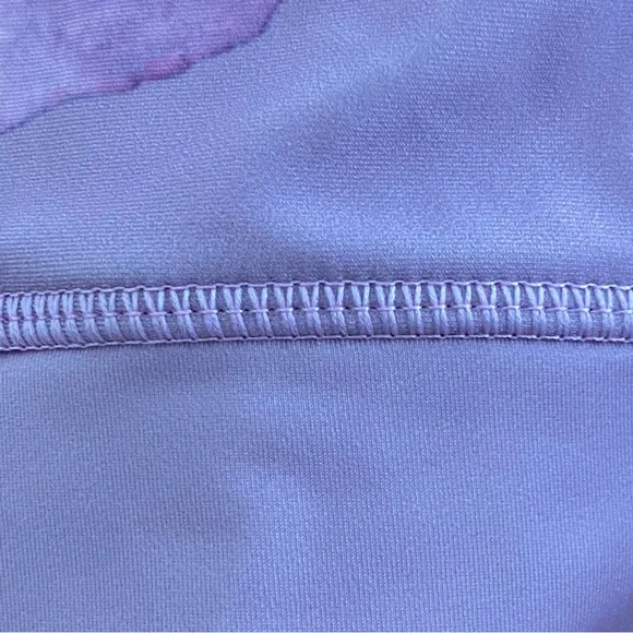 KYODAN • NEW! High Neck Zip Back Floral Swimsuit Top UPF 40 - Pastel Purple - Picture 12 of 16